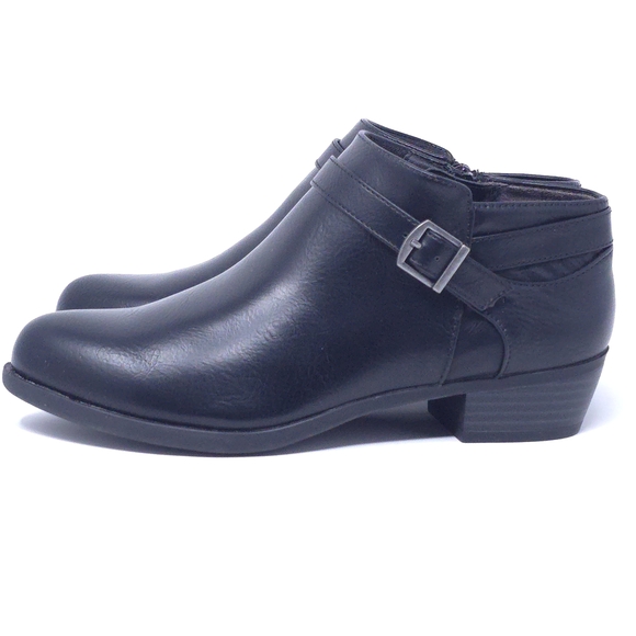 LifeStride Alexander Block Heel Ankle Booties Black 6.5 W - Picture 5 of 10